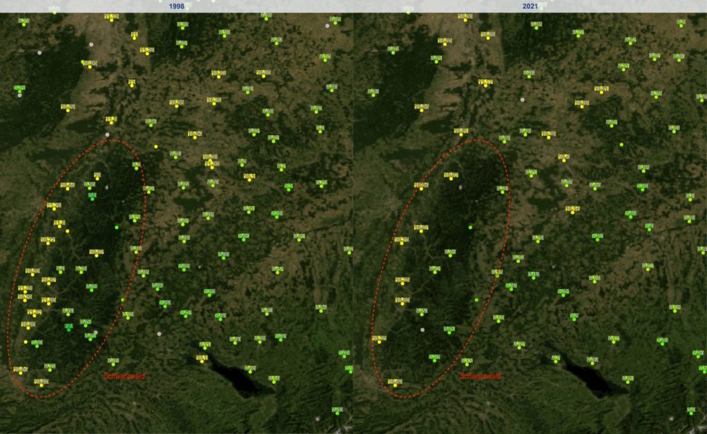 Messdaten Manipulation Schwarzwald